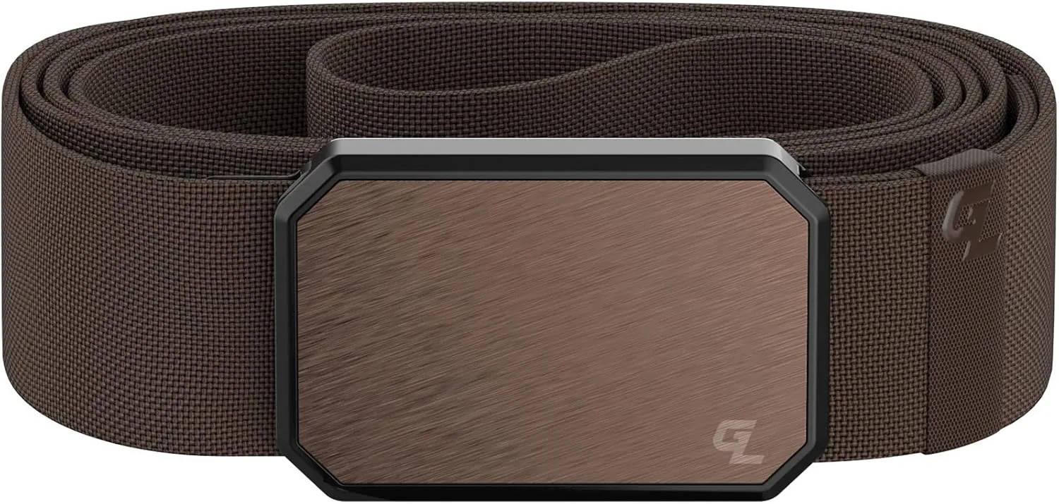 Groove Life Groove Belt Men's Stretch Nylon Belt with Magnetic Aluminum Buckle, Lifetime Coverage