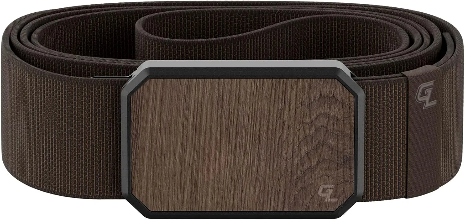 Groove Life Groove Belt Men's Stretch Nylon Belt with Magnetic Aluminum Buckle, Lifetime Coverage