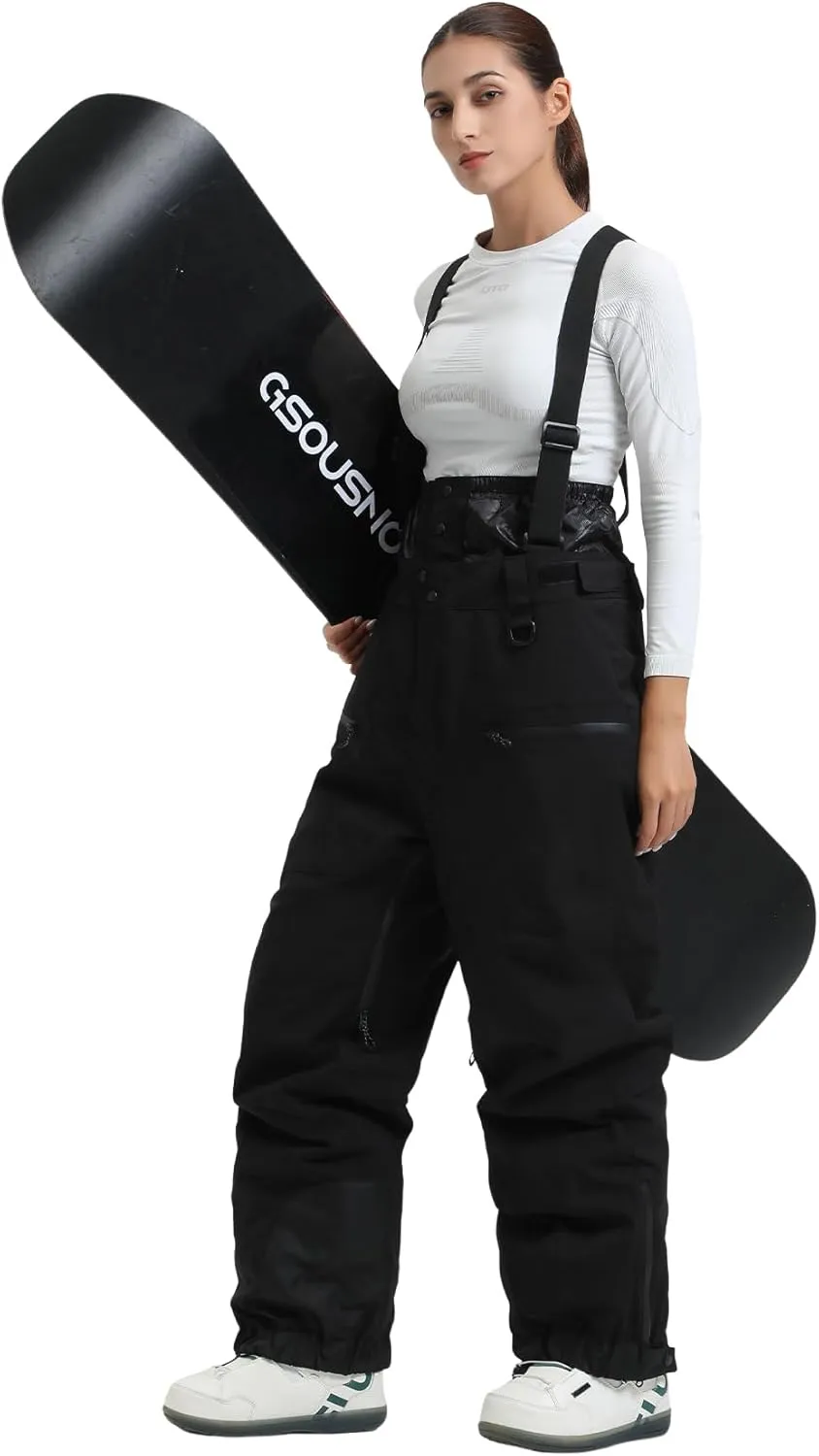 GSOU SNOW Women's Snowboard Pants and Jackets Ski Outfits Waterproof Snow Suits Ski Jacket Bibs Set