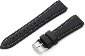 Hadley-Roma Men's MS3345RF 180 Genuine Silicone Diver Sport Watch Strap