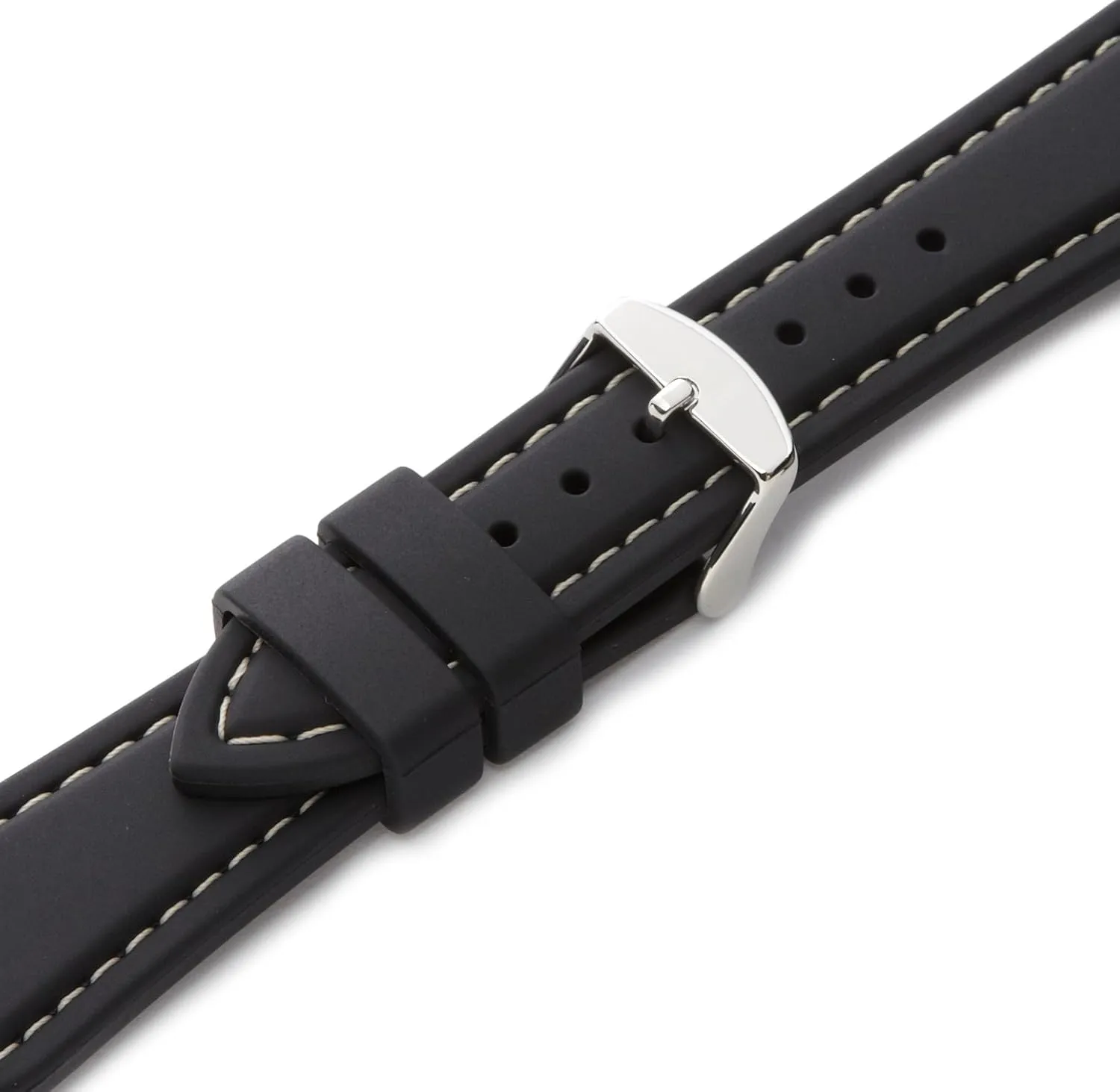 Hadley-Roma Men's MS3345RF 180 Genuine Silicone Diver Sport Watch Strap
