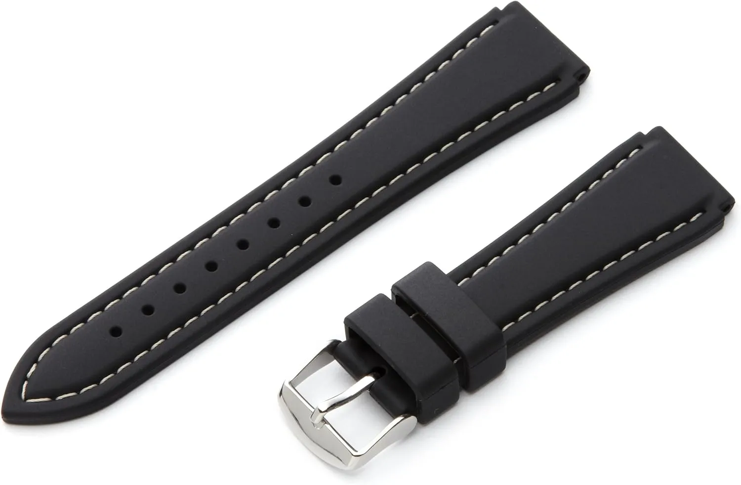 Hadley-Roma Men's MS3345RF 180 Genuine Silicone Diver Sport Watch Strap