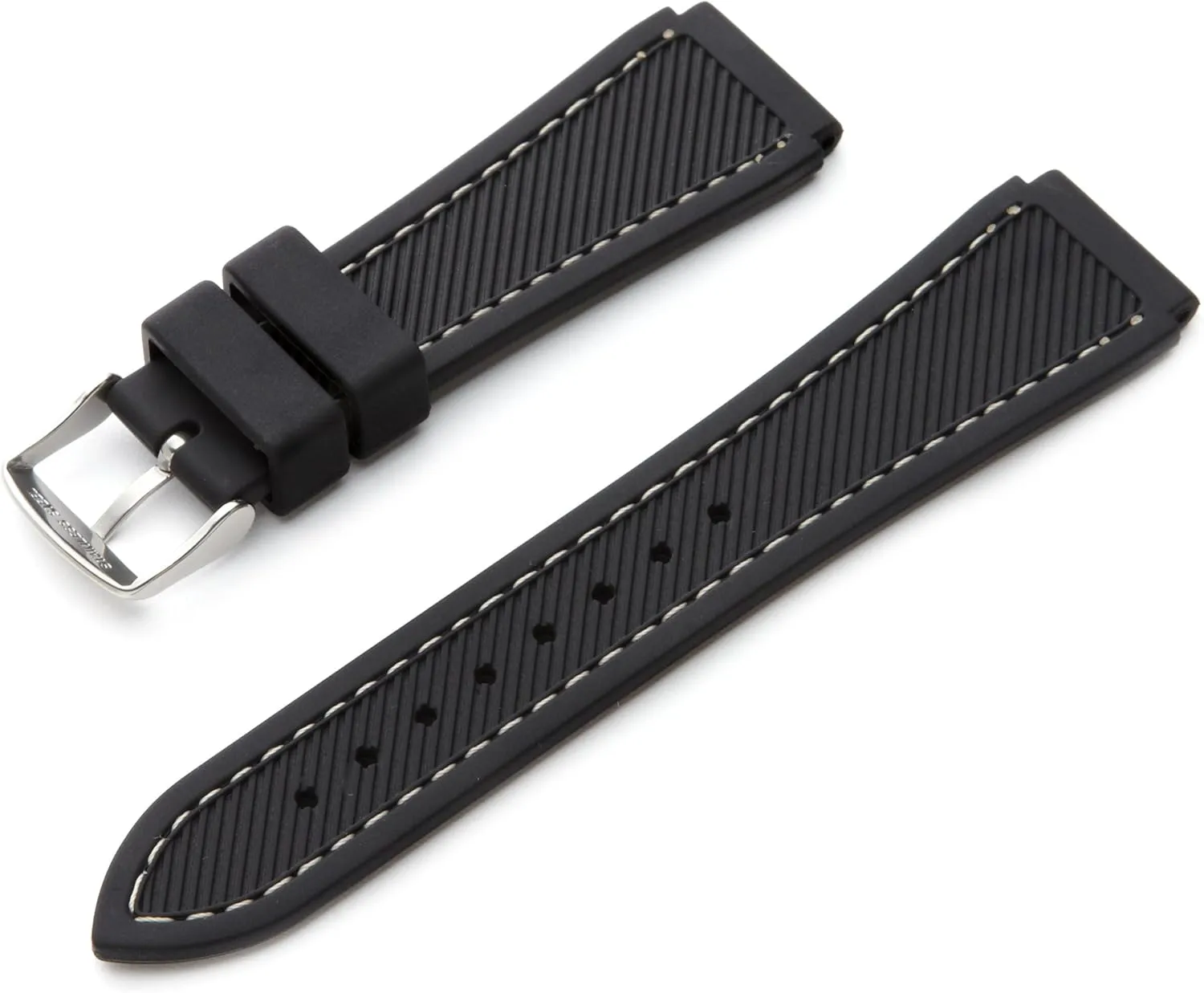 Hadley-Roma Men's MS3345RF 180 Genuine Silicone Diver Sport Watch Strap