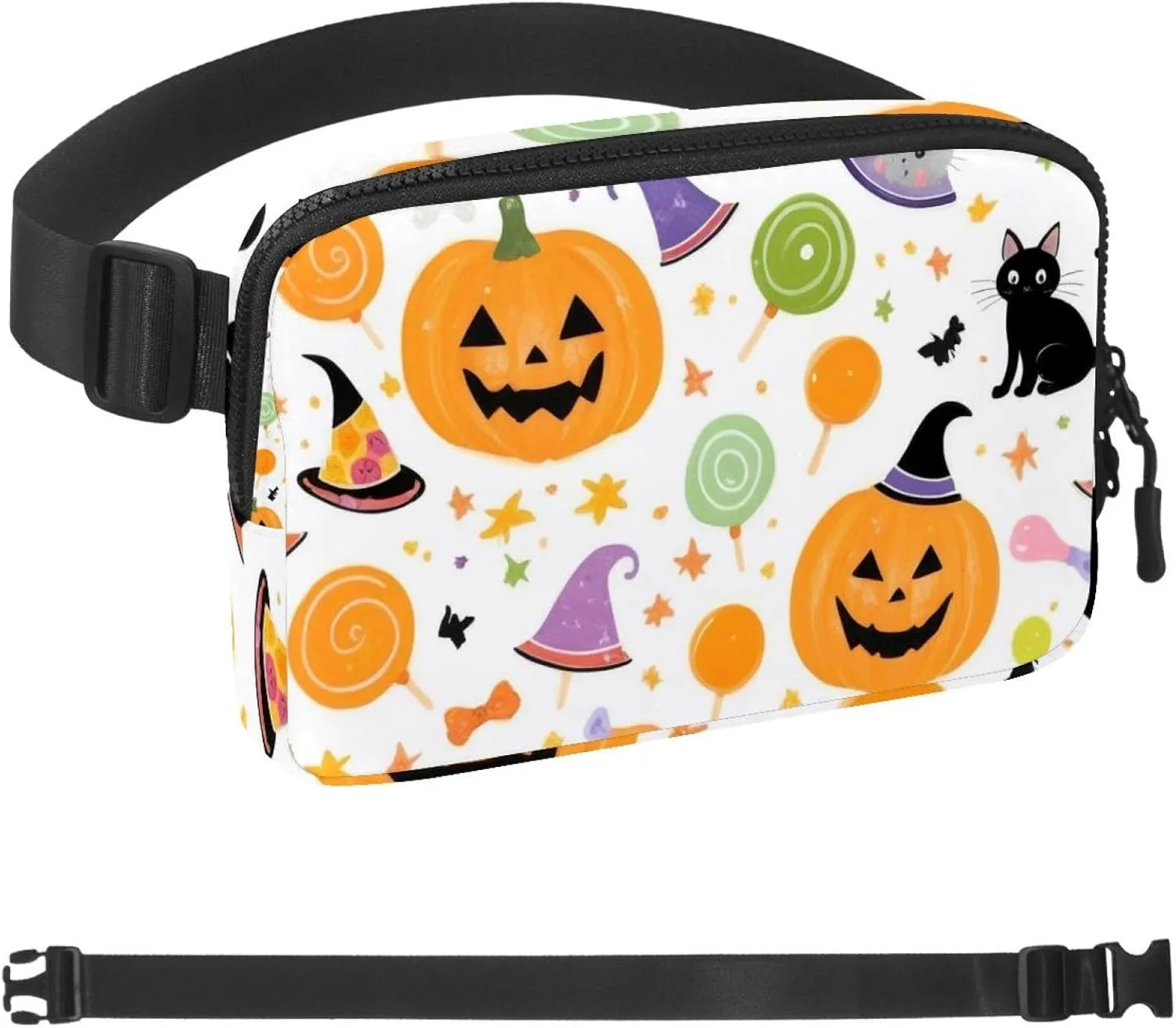 Halloween Pumpkin-245 Belt Bag for Men and Women Fanny Pack,Belt Bag with Adjustable Strap,Fashion Crossbody Everywhere Belt Bag for Travel Outdoors Running Hiking