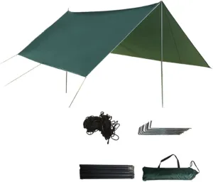 Hammock Tarp Camping Canopy Square Premium Accessories Equipment Hammock Rainfly Set Waterproof Tent for Beach Travel Outdoor