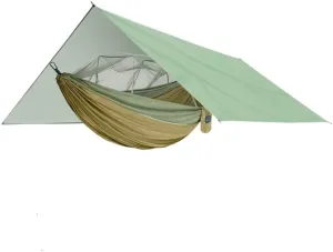 Hammocks Outdoor Mosquito Net Hammock Anti-Mosquito Canopy Tent Set Waterproof Portable Sunshade Camping Outdoor Camping Hammocks(Yellow,Small)