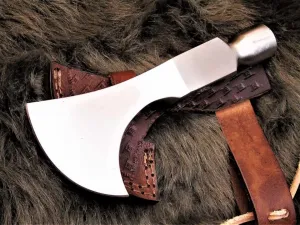 Hand Forged 5160 Steel Viking Bearded Hawk Tomahawk Hammer Axe Camping and Hiking Hatchet Axe Head
