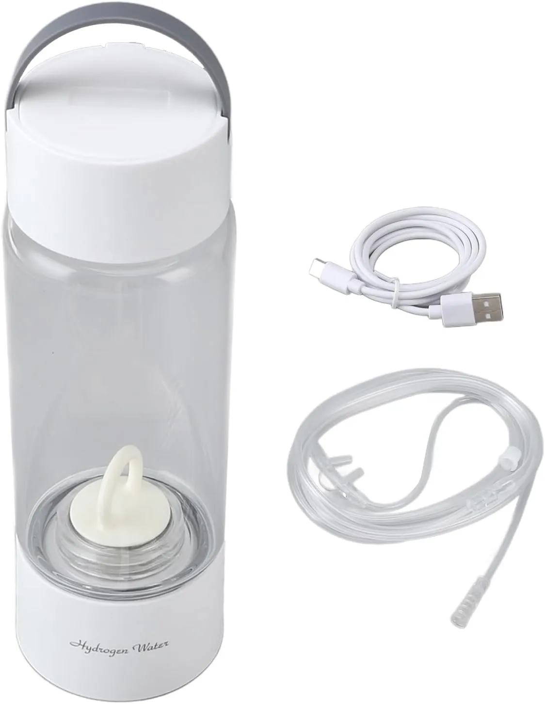 Haofy 380ml Electrodes Hydrogen Rich Water Bottle with Pt Coating, 1500ppb Ion Membrane Generator Cup for Home, Office, Travel