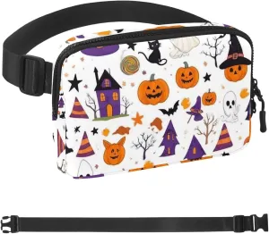 Happy Halloween-316 Crossbody Fanny Pack for Men&Women,Belt Bag for Travel Casual Walking Running Hiking Cycling