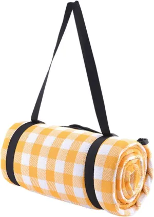Happyyami Thickened Beach Mat Portable Camping Floor Blanket for Outdoor Activities Extra Durable Polyacrylic Material for Picnics and Beach Trips