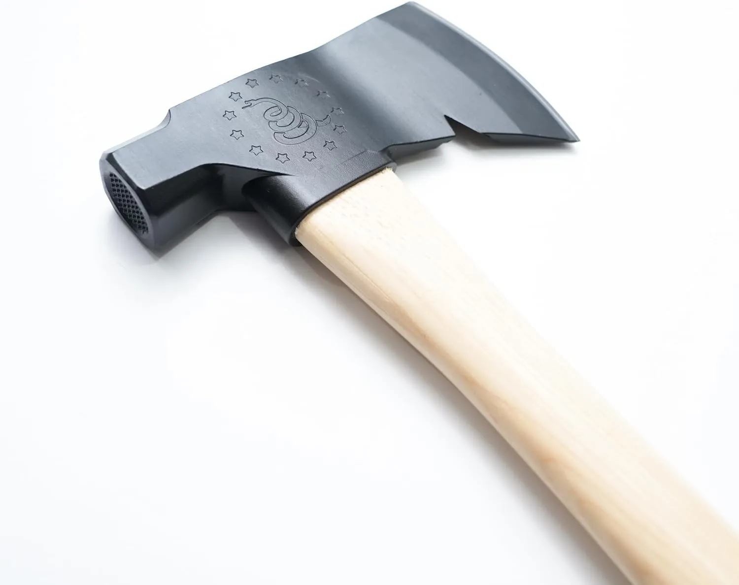 Hardcore Hammers Survivalist Hatchet - 100% Made in The USA (Black FNC Treated Head/Natural Handle)