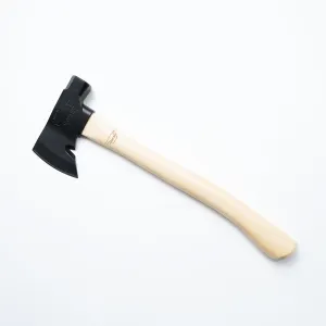 Hardcore Hammers Survivalist Hatchet - 100% Made in The USA (Black FNC Treated Head/Natural Handle)