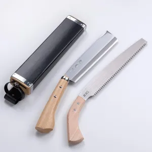 Hatchet 210mm(abt 8.3") & Saw 240mm(abt 9.4") set"Aogami Steel", Handmade by Japanese Craftsmen