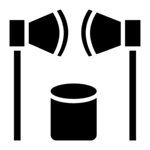 Hatchet Glyph Icon