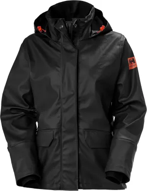 Helly-Hansen Luna/Gale Waterproof Rain Jacket for Women with Adjustable Packable Hood in Collar, Pockets, & Neoprene Cuffs