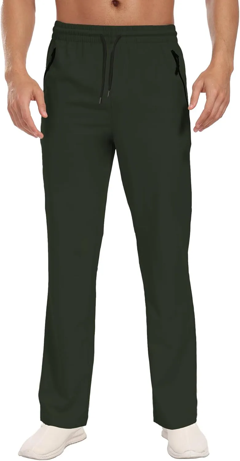 Hiking Pants Men Cargo Pants Water Resistant Lightweight Work Casual Pants Joggers with Zipper Pockets Outdoor HH24019M