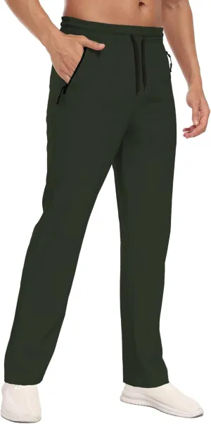 Hiking Pants Men Cargo Pants Water Resistant Lightweight Work Casual Pants Joggers with Zipper Pockets Outdoor HH24019M
