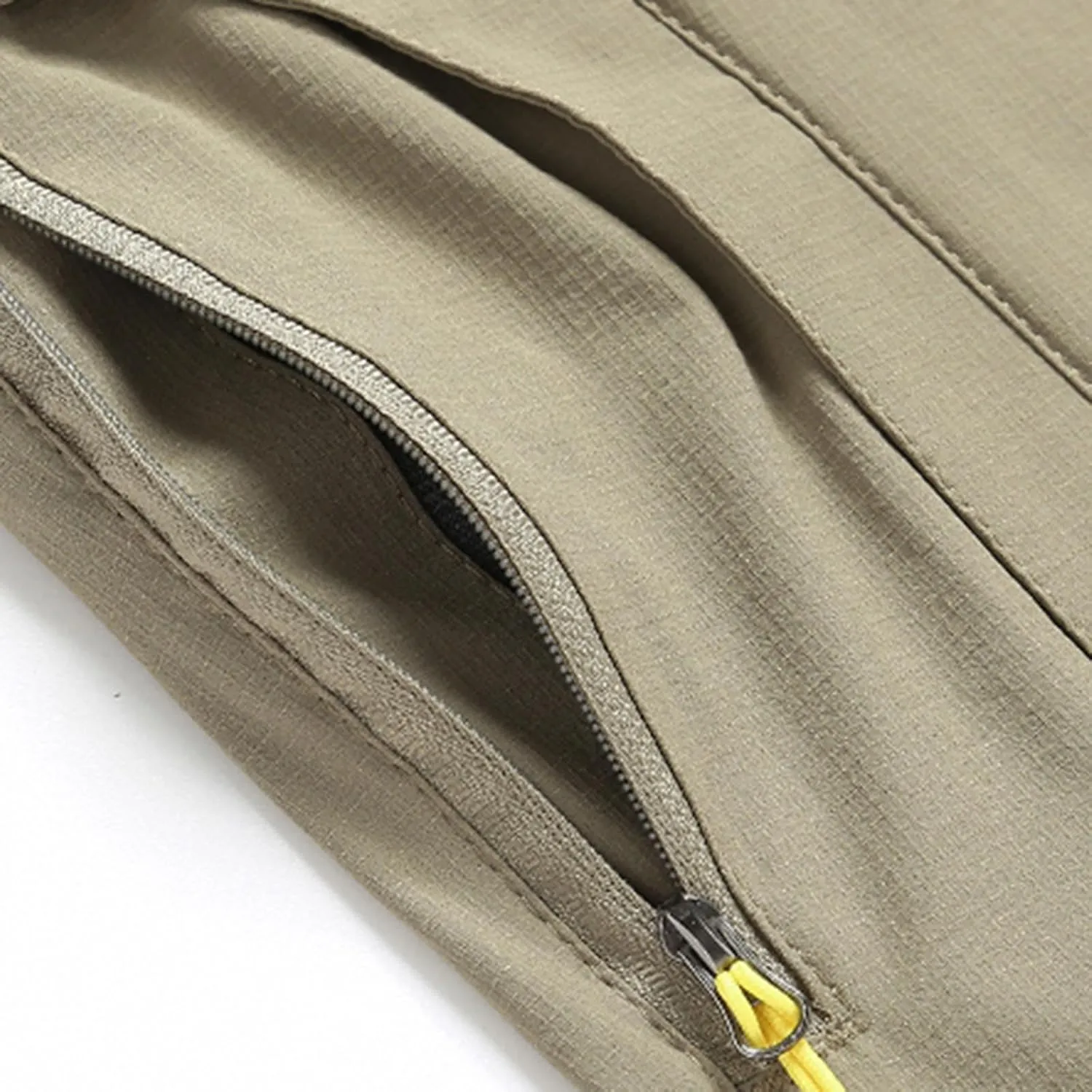 Hiking Pants Men with Belt 5 Zipper Pockets Waterproof Lightweight Quick Dry Travel Fishing Work Outdoor Pant Stretchy