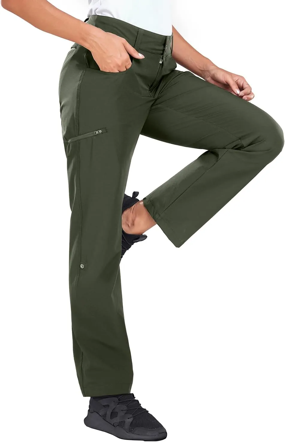 Holipick Women's Hiking Cargo Pants Lightweight Quick Dry Waterproof Outdoor Camping Travel Golf Pants with Pockets UPF 50 