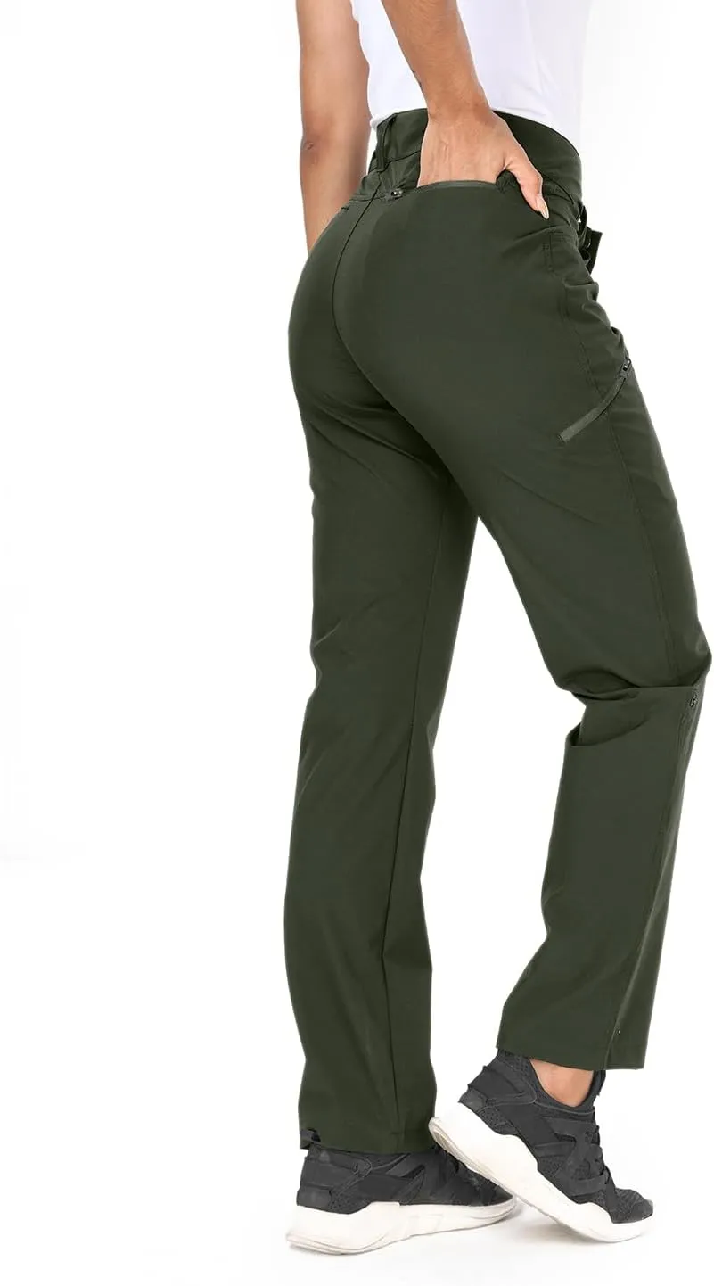 Holipick Women's Hiking Cargo Pants Lightweight Quick Dry Waterproof Outdoor Camping Travel Golf Pants with Pockets UPF 50 