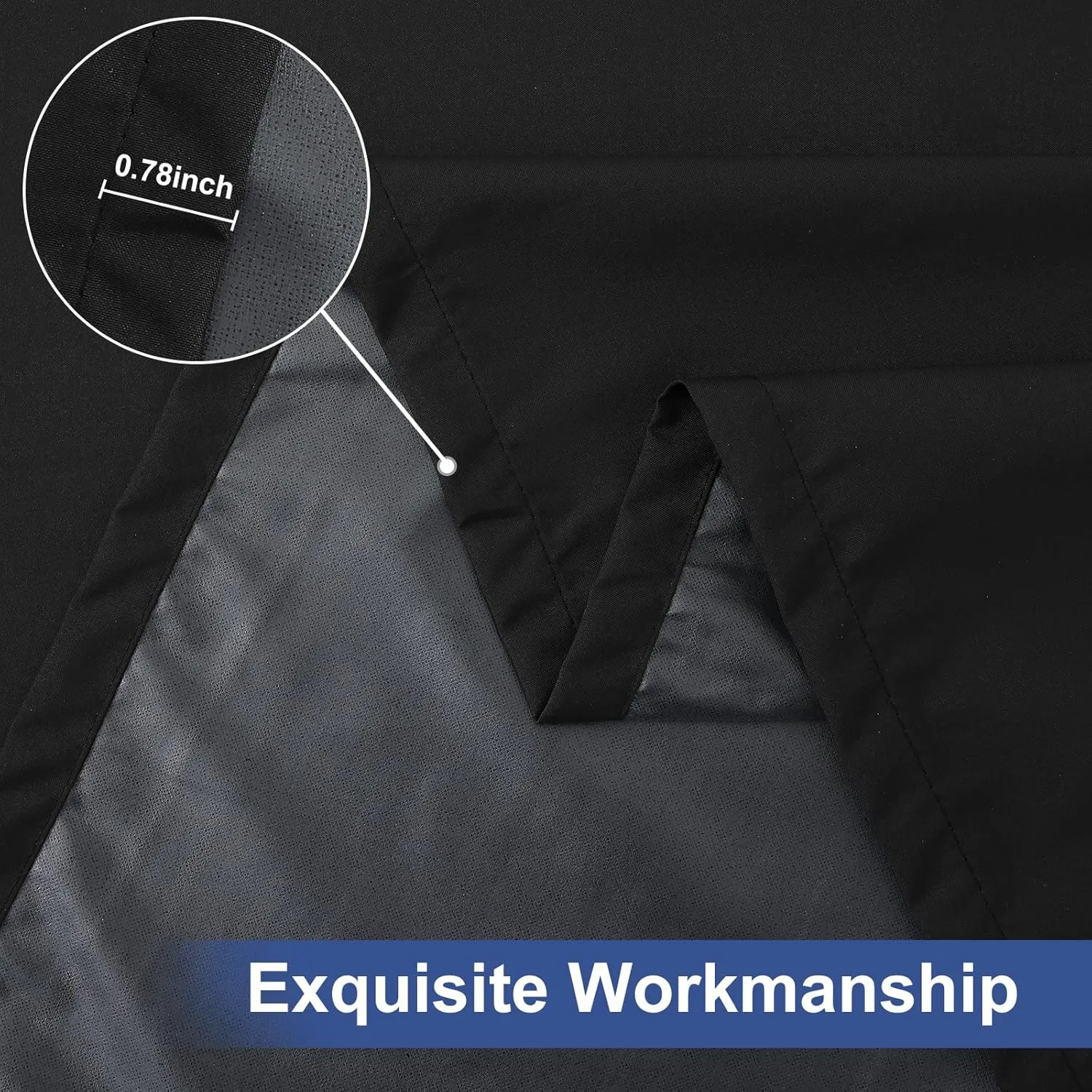 homing 2 Pack Rectangle Fully Waterproof Tablecloth, Elastic Fitted Fabric Table Cover for 6 Foot Tables, Washable Polyester Table Cloth for Picnic, Camping, Outdoor (Black, 30" x 72")