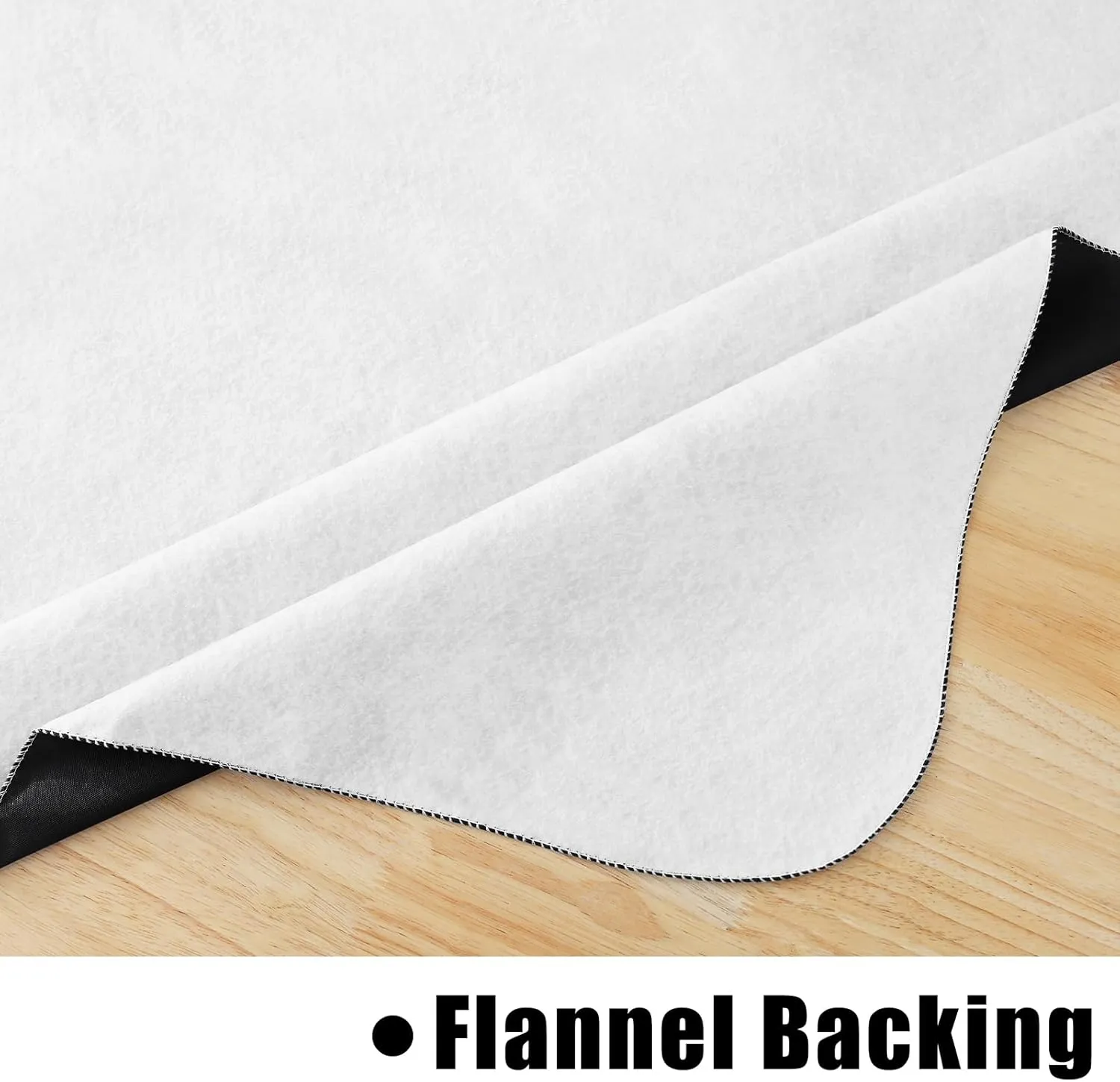 homing 2 Pack Rectangle Vinyl Tablecloth, Waterproof Spillproof Plastic Flannel Backed Table Cloth, Wipe Clean Table Cover for Dining Table, Buffet Parties and Camping (Black, 60" x 84")