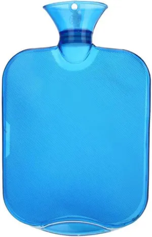 Hot-Water Bag，Hot Water Bottle Warm Handbag Flushing Water Explosion-Proof Thickened Transparent/Navy Blue