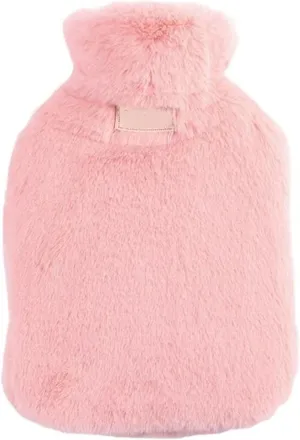 Hot-Water Bag，Winter Thicken Faux Hot Water Bottle Bag High Capacity Soft Warm Handbag with Cover/2000Ml Random Color