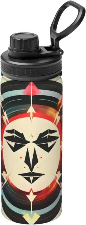 Hunting Arrows Triangles Deer Sports Insulated Water Bottle - Premium 18 oz. Stainless Steel Hydration Bottle for Outdoor Enthusiasts
