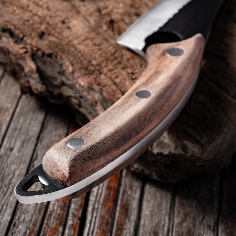 Huusk Japanese Knife – Hand-Forged Chef Knife with Leather Sheath