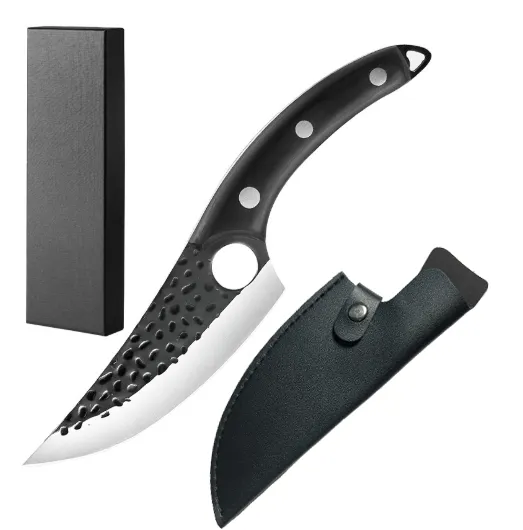 Huusk Japanese Knife – Hand-Forged Chef Knife with Leather Sheath