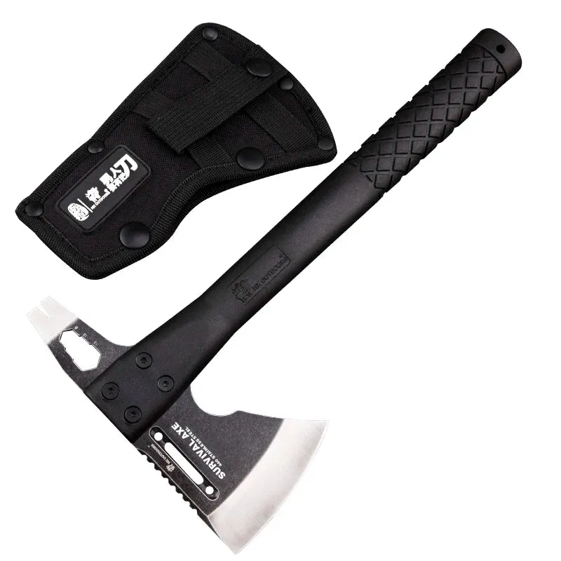 HX OUTDOORS Mercenarys Full Tang Camping Survival Touris Axe Hatchet Tactical Multifunctional Hunting Tools Tomahawk Hammer