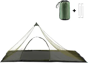 HXBER Camping Tent with Carry Bag Water Resistant Outdoors Mesh Tent for Backpacking Hiking Camping Fishing, Green