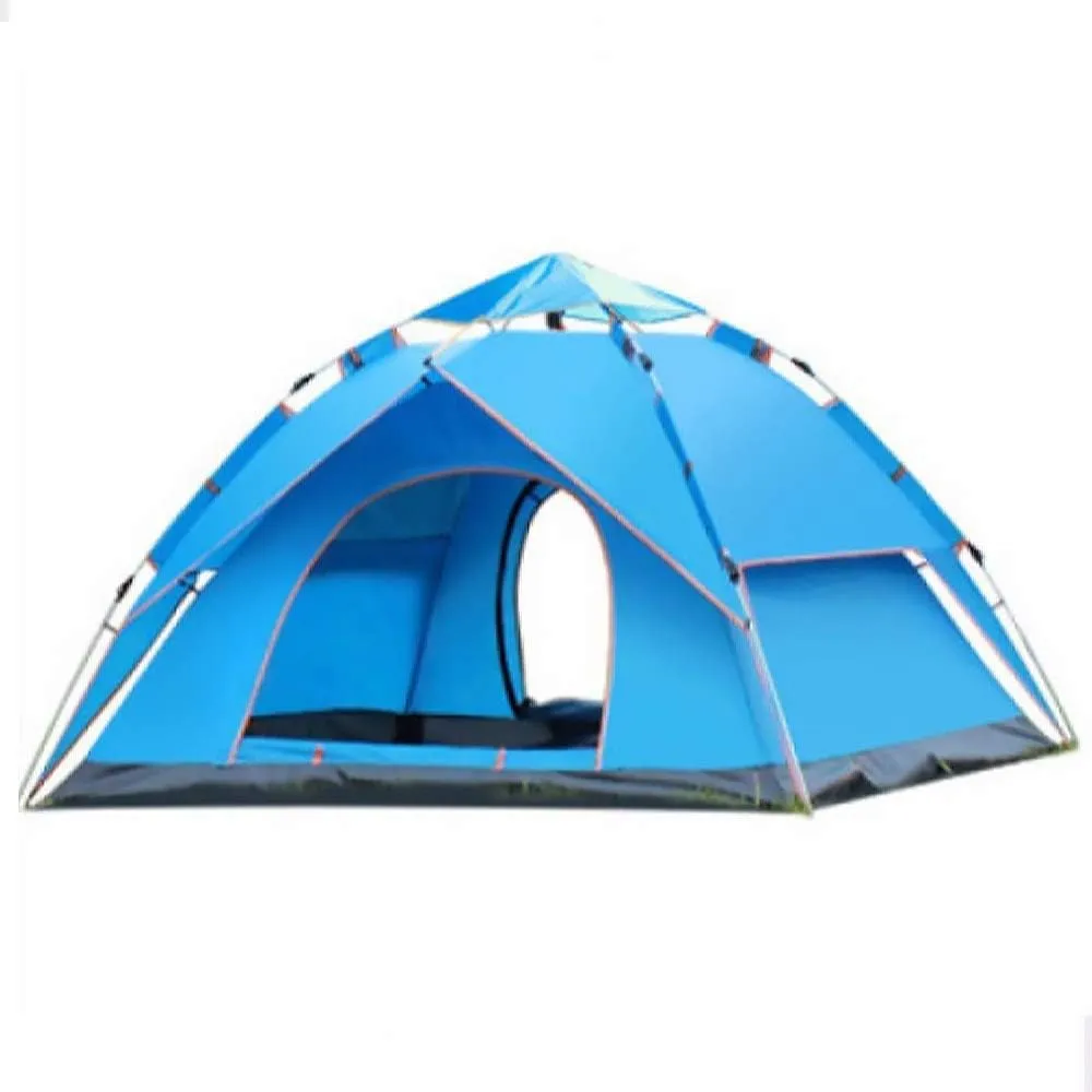 Hydraulic Automatic Pop Up Tent, Double-Layer Camping Tent, 3-4 Person Camping Tent, Good Stability, for Outdoor Camping-215 * 215 * 135Cm