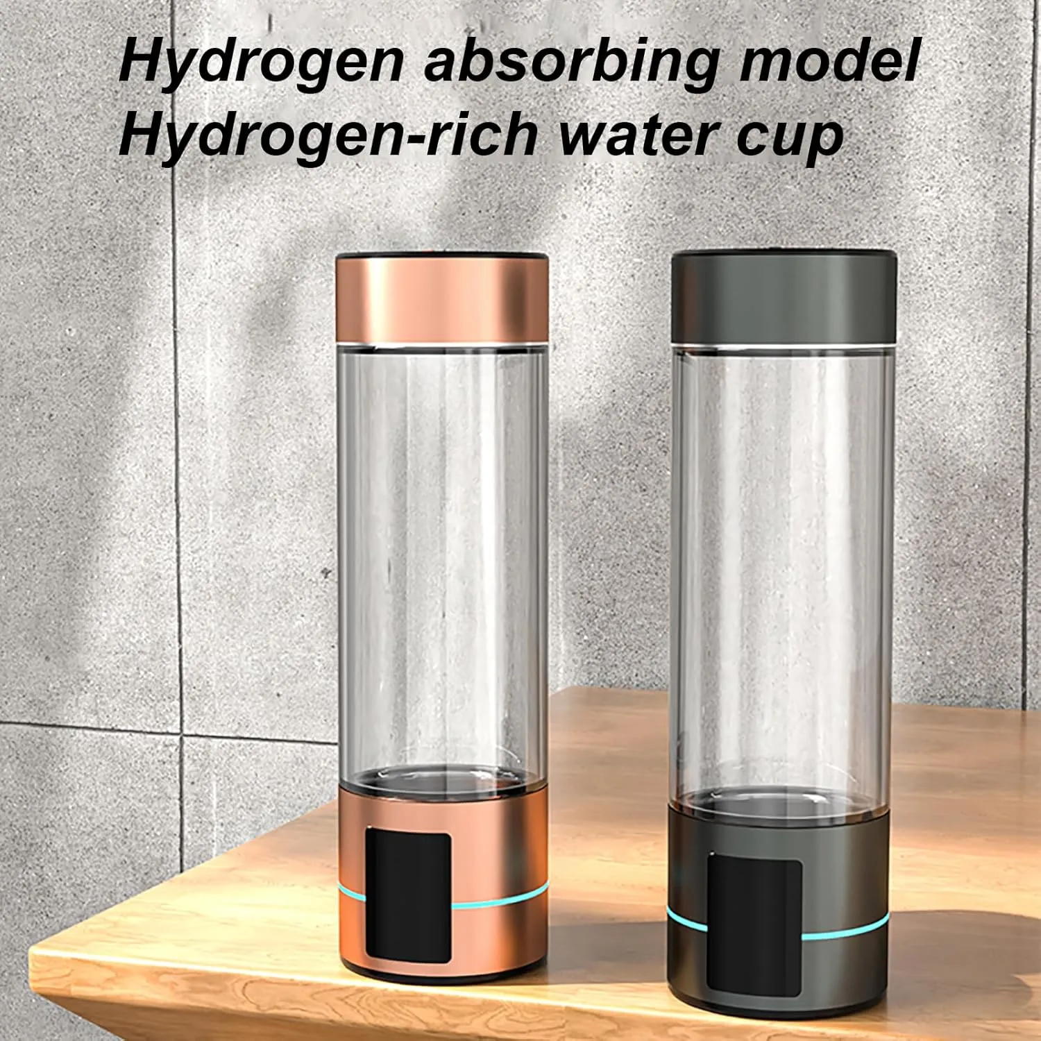 Hydrogen Water Bottle 2024, 2500-3000ppb High Concentration, Hydrogen Water Bottle Generator, Portable Ion Hydrogenated Water Machine, SPE/PEM Electrolysis Technology
