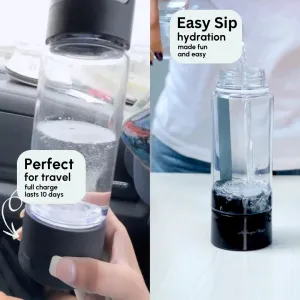 Hydrogen Water Bottle | 3X More Hydrogen Concentration | 32oz, 50oz, 68oz Hydrogen Water Generator | Big Size More Hydrogen | Water Hydrogenator (Impact Tough Glass)