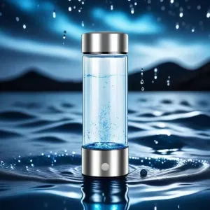 Hydrogen Water Bottle, 420ml High Efficiency Hydrogen Water Bottle Generator with SPE/PEM Technology Water Electrolyzer for Home, Office, Gym, Travel and Daily Use