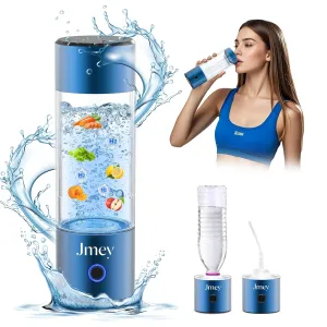 Hydrogen Water Bottle, 5000ppb Rechargeable Hydrogen Water Bottle Generator with SPE & PEM Technology, Portable Hydrogen Water Machine Hydrogen Water Ionizer for Home Gym Travel Office