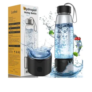 Hydrogen Water Bottle Generator,2025 New Hydrogen Water Bottle with Advanced SPE/PEM Tech-3 Min Up to 2300  PPB,Portable & Rechargeable Hydrogen Water Ionizer Machine for Home,Office and Travel