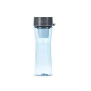 Hydros Water Filter Bottle, 20 Oz, Patented Fast Flo Tech, Dishwasher Safe, 20 Second Quick Fill, Leak Proof, BPA Free, Blue