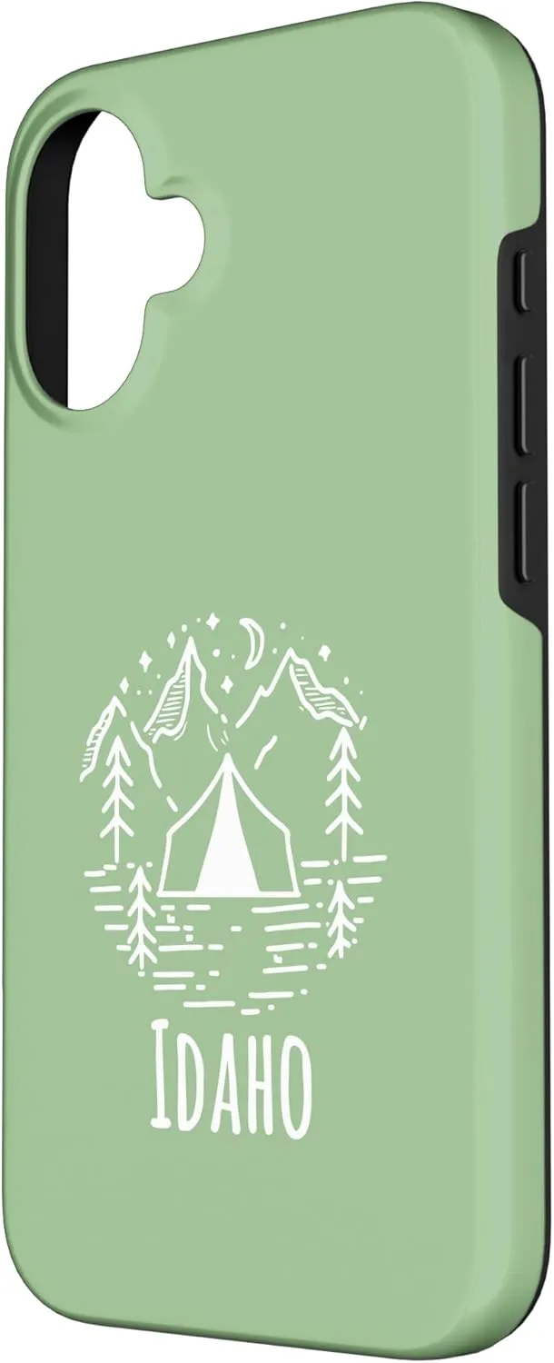 Idaho Rustic Camping Wilderness Mountains Tent Campground Case for iPhone 16