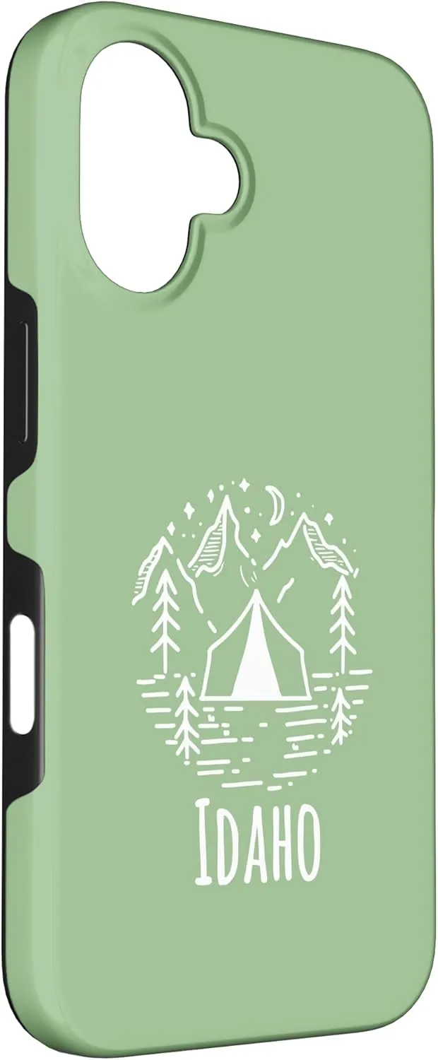 Idaho Rustic Camping Wilderness Mountains Tent Campground Case for iPhone 16