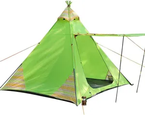 Indian Tent Family Outdoor Camping Tent 3-4 Persons Tribal Style Pyramid Tent Indoor Tent for Children