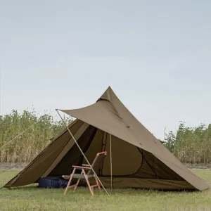 Indian Tipi Tent Pyramid Tent for 3-4 Person Instant Setup Double Layer Family Camping Tent Large Waterproof Tipi Tents