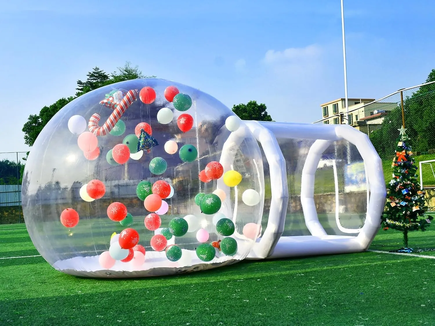 Inflatable Bubble Tent, Inflatable Bubble House, Commercial Grade Tarpaulin PVC Dome Tent for Kids Party, Transparent House for Commercial/Outdoor/Backyard/Garden
