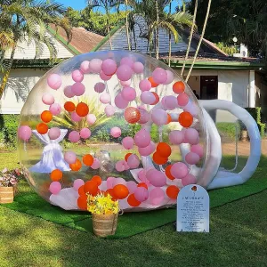 Inflatable Bubble Tent, Inflatable Bubble House, Commercial Grade Tarpaulin PVC Dome Tent for Kids Party, Transparent House for Commercial/Outdoor/Backyard/Garden