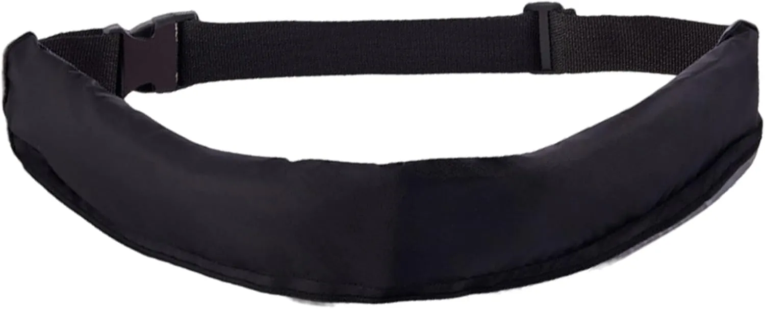 Inflatable Life Belt, Portable Unisex Belt Pack Automatic Inflatable Life Jacket with Reflective Strip for Kayaking Boat, No Gas Cylinder