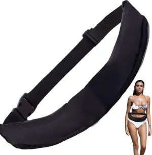 Inflatable Life Belt, Portable Unisex Belt Pack Automatic Inflatable Life Jacket with Reflective Strip for Kayaking Boat, No Gas Cylinder
