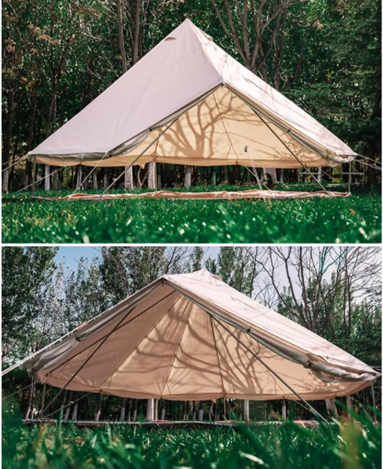 Instant Cabin Tent 3-4 Person Camping Tent - Family Waterproof Backpack Tents with Top Rainfly, Easy Set Up with Carry Bag for 4 Season Hiking Glamping Beach Outdoor