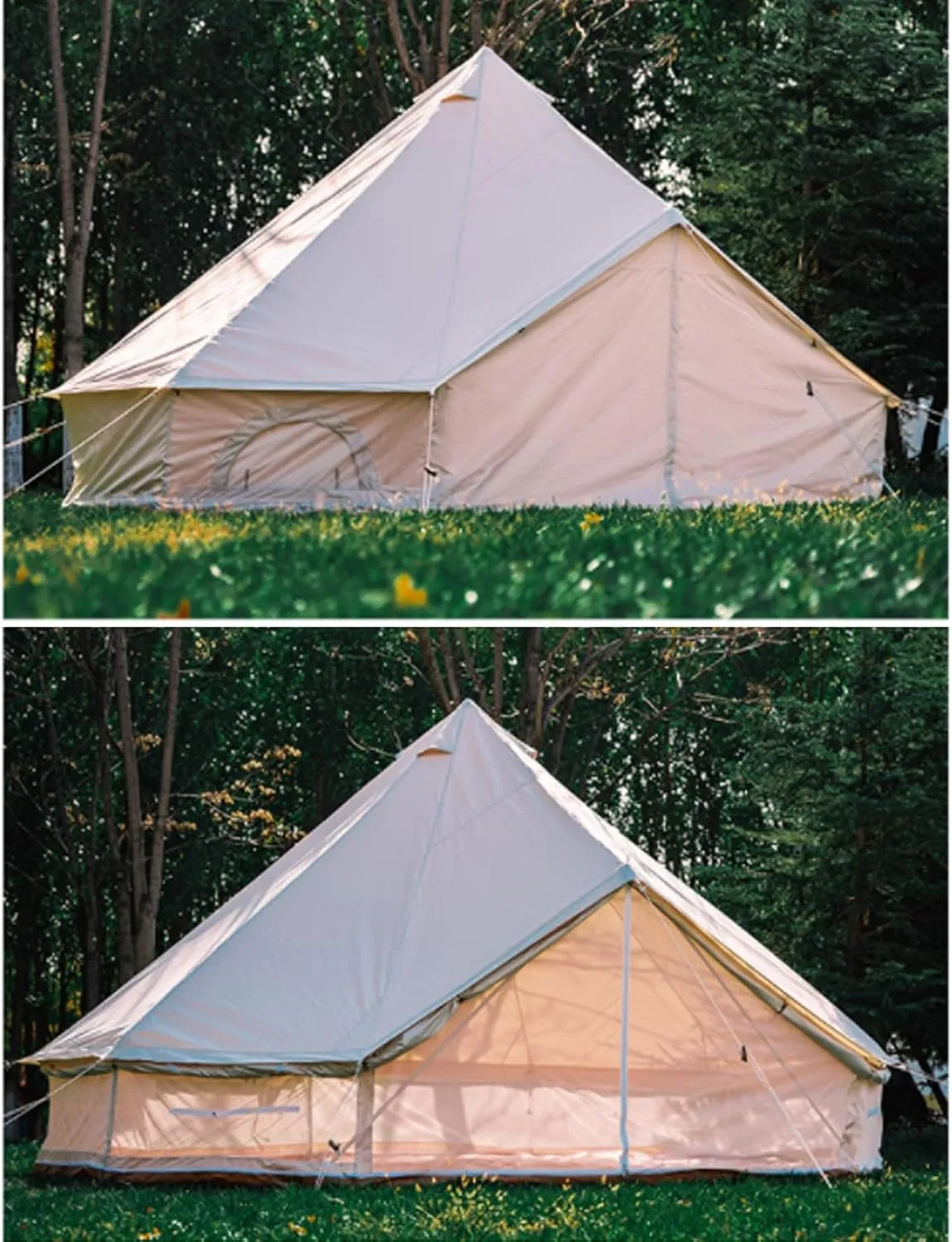 Instant Cabin Tent 3-4 Person Camping Tent - Family Waterproof Backpack Tents with Top Rainfly, Easy Set Up with Carry Bag for 4 Season Hiking Glamping Beach Outdoor